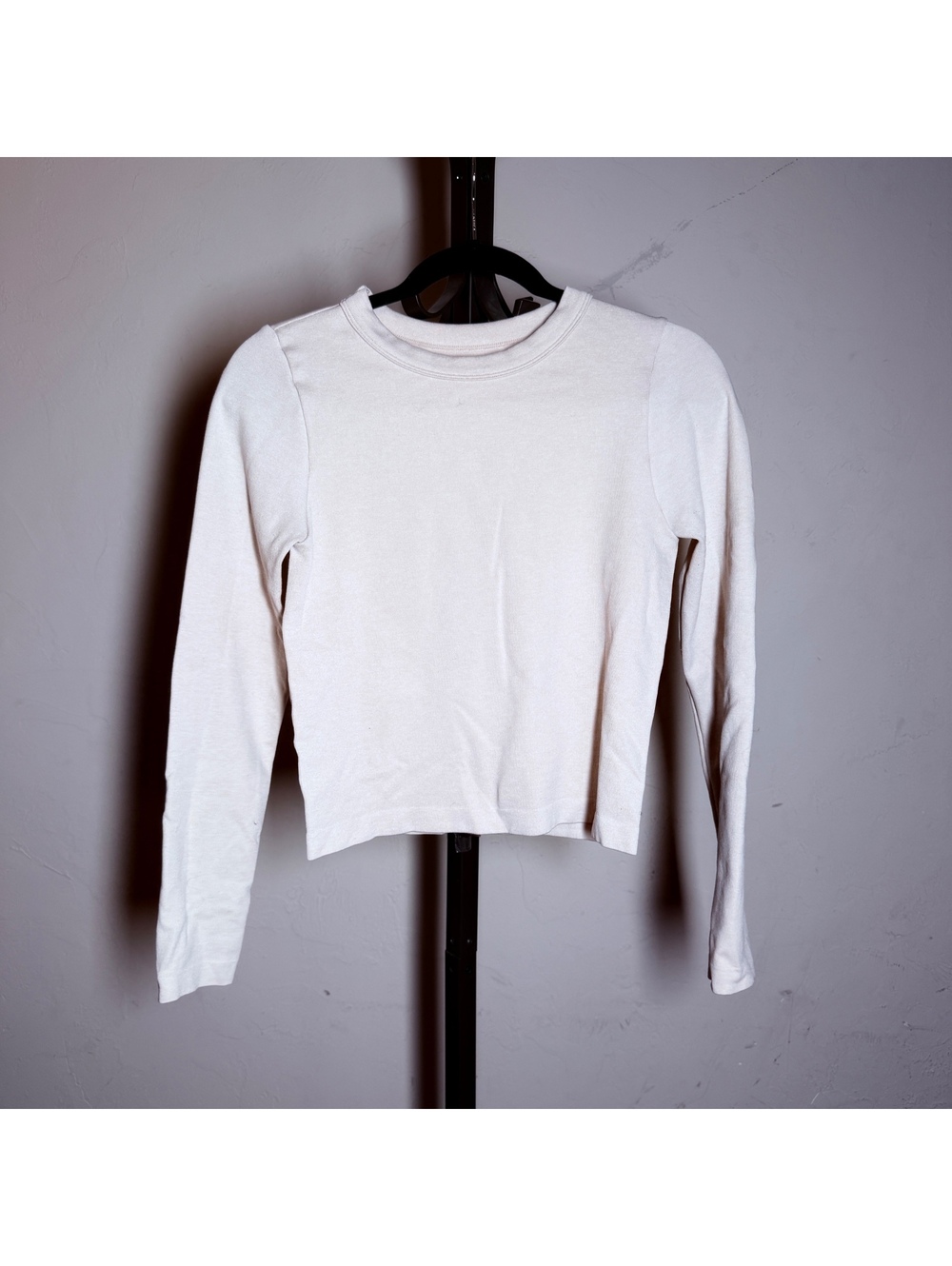 Contour by PacSun Long Sleeve White Slim Fit Shirt Medium